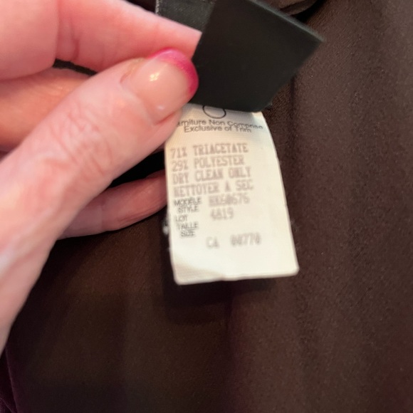 Brown formal gown . Size 12. Beautiful draping in the back. - Picture 2 of 8